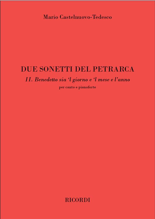 Due Sonetti Del Petrarca, Per Voce E Pianoforte